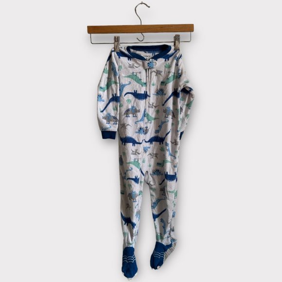 Carter's Other - Carters Size 2T Fleece Footie Pajamas Dinosaur Theme like new